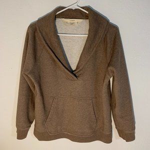 J.Crew - Brown Popover Sweatshirt - Large